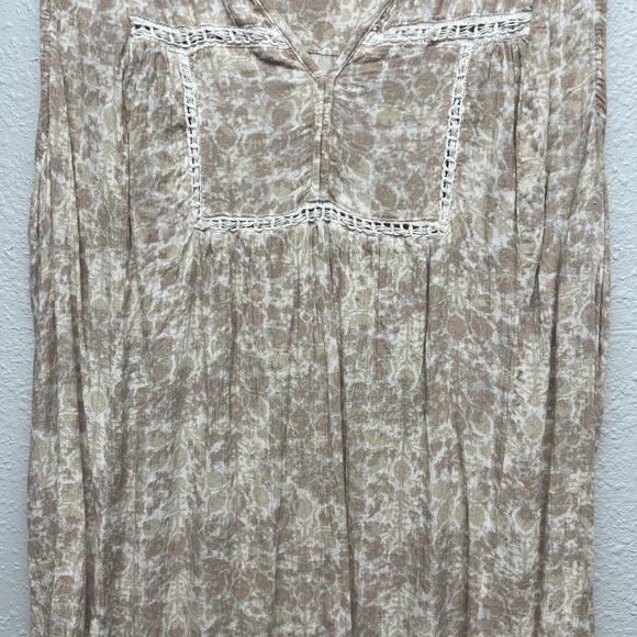 Caffe Marrakesh Top Womens XL Boho Cottagecore Flowy Crochet Fairy Minimalist - Picture 4 of 14